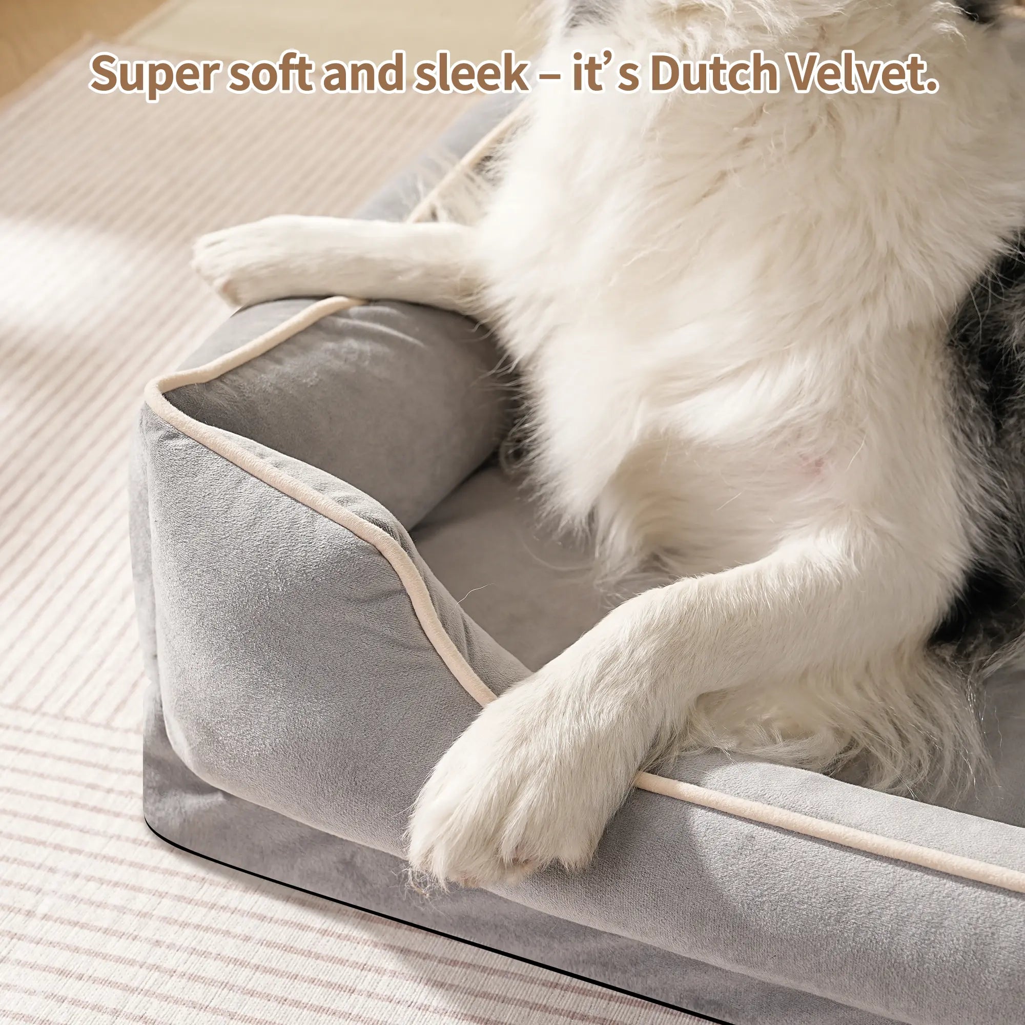 FAIRYPET Soothing Sofa Dog Bed Pet Bed, Suitable for Dogs and Cats | Removable, Machine-Washable Comfortable Nest | Soft, Scratch- and Wear-Resistant Dutch Fleece | Non-Slip Base Designed for Small and Medium-Sized Pets