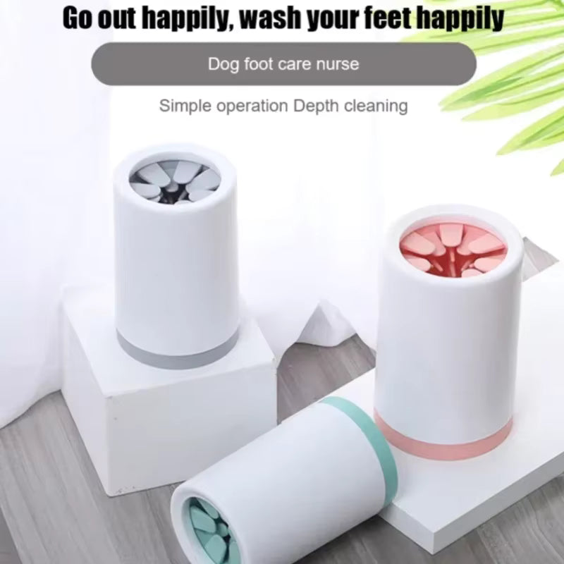 Automatic pet paw washer