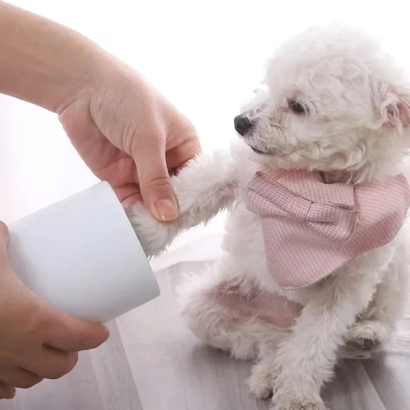 Automatic pet paw washer